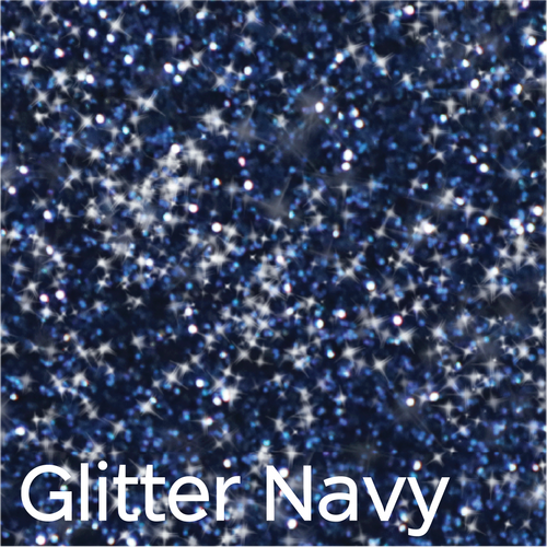 Navy Glitter Marathon Pro 3D Puff Heat Transfer Vinyl (HTV)