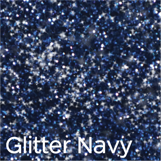 Navy Glitter Marathon Pro 3D Puff Heat Transfer Vinyl (HTV)