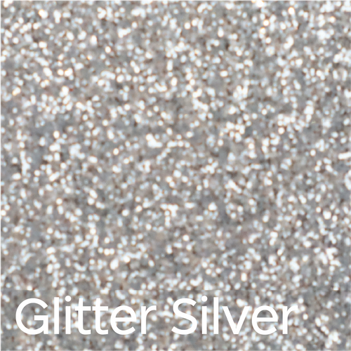 Silver Glitter Marathon Pro 3D Puff Heat Transfer Vinyl (HTV)
