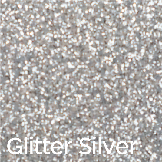 Silver Glitter Marathon Pro 3D Puff Heat Transfer Vinyl (HTV)