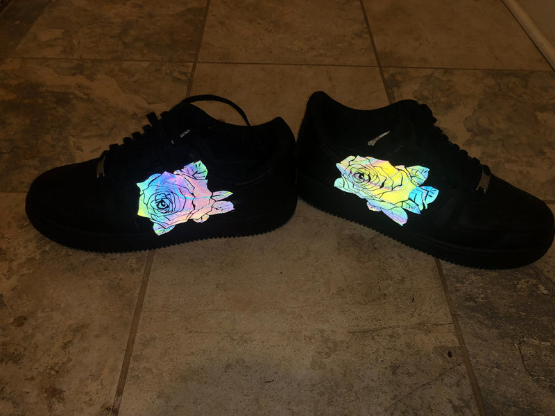 Load image into Gallery viewer, Chameleon Reflective Black Heat Transfer Vinyl (HTV)
