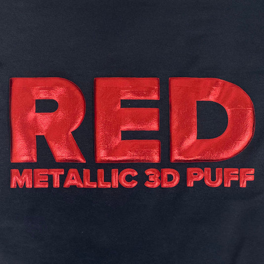 Red Metallic Marathon Pro 3D Puff Heat Transfer Vinyl (HTV)